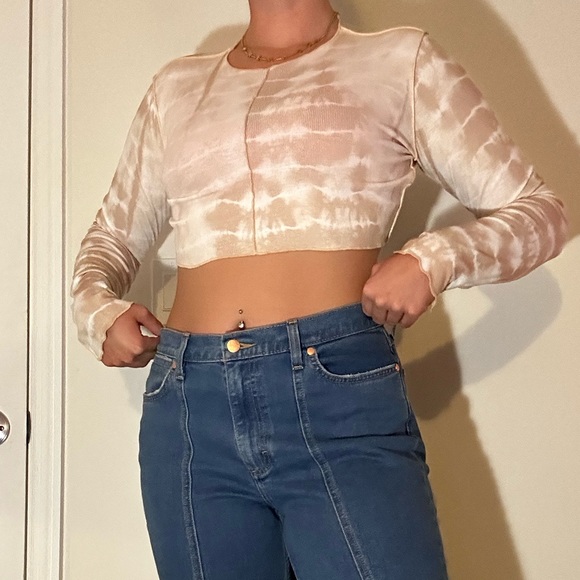 NWOT Adika Longsleeve Crop Top - Picture 1 of 2